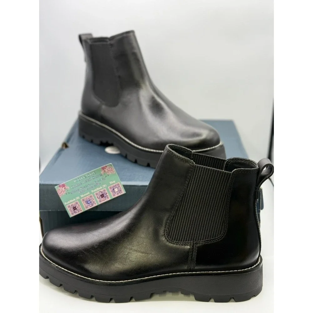 Sperry‎ MT-SIDER Chelsea Boot Men's 11 M Black Waterproof Leather NIB